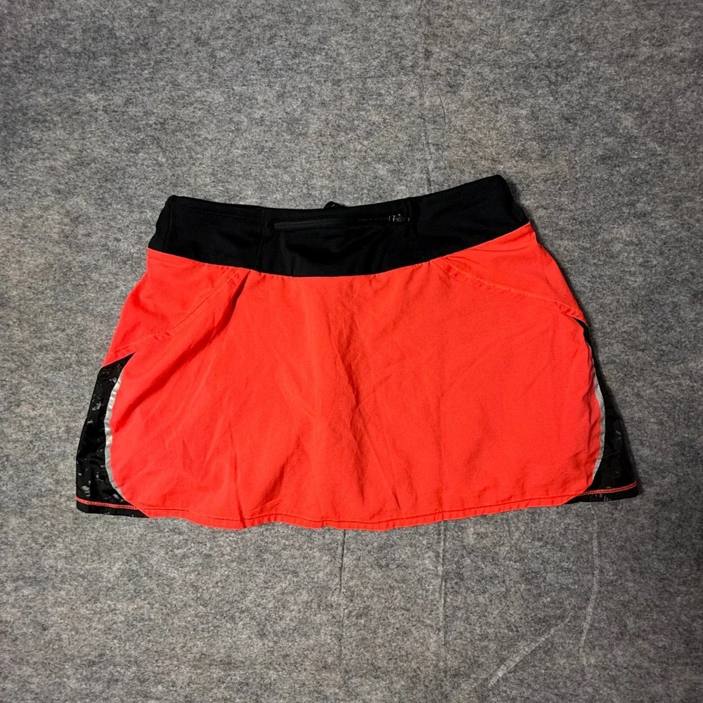 The North Face Better Than Naked Women Skort M Orange Black Running Skirt